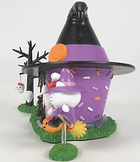 Department 56 Hello Kitty Village Collection Hello Kitty's Witch Tower Halloween Lit Building
