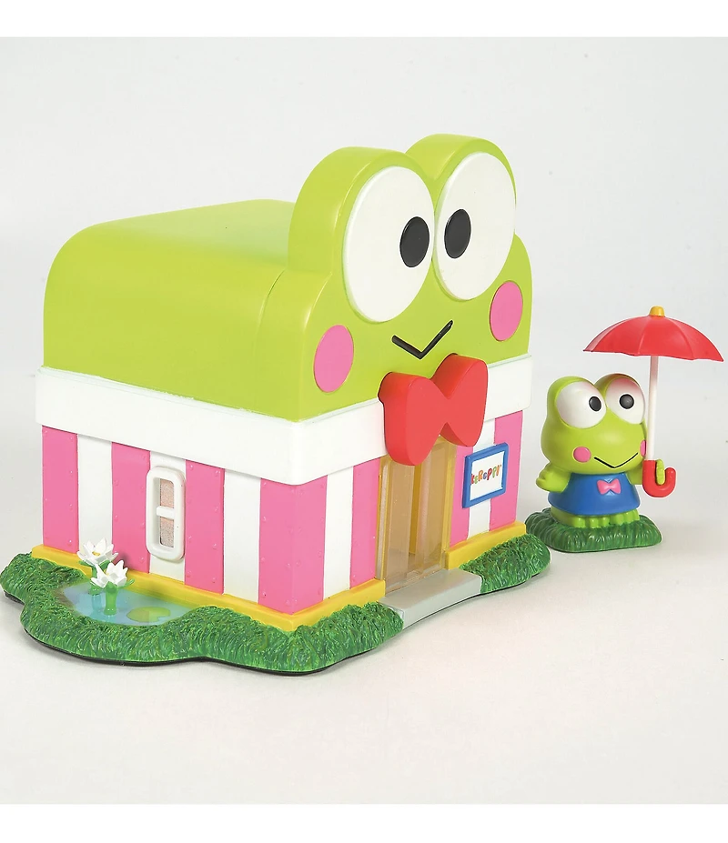 Department 56 Hello Kitty Village Keroppi's Market Building, Set of 2