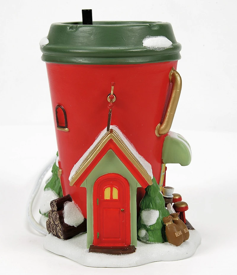 Department 56 North Pole Series Collection Bean Depot Espresso Company Lit Building