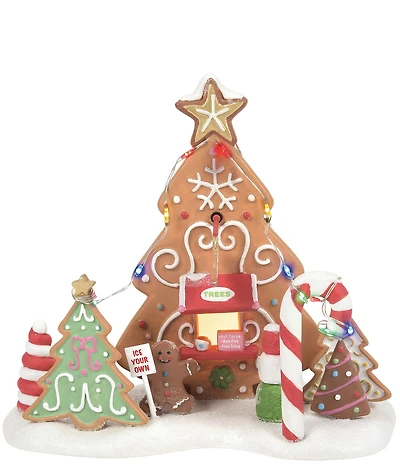 Department 56 North Pole Village Ice Your Own Tree Lot Lighting Building