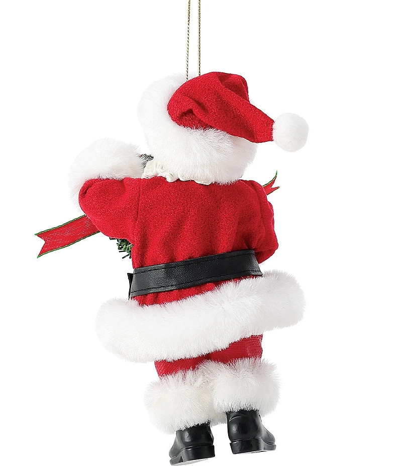 Department 56 Possible Dreams 2026 Limited Edition Dated Santa Holding Wreath Hanging Ornament