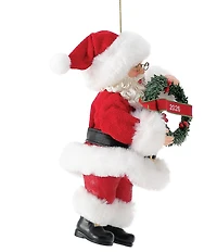 Department 56 Possible Dreams 2026 Limited Edition Dated Santa Holding Wreath Hanging Ornament