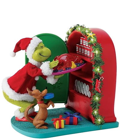 Department 56 Possible Dreams Battery Operated Lighted LED Grinch Christmas Dinner Figurine