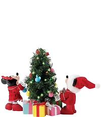 Department 56 Possible Dreams Battery Operated Lighted LED Mickey Mouse Decorations, 3 Piece Set