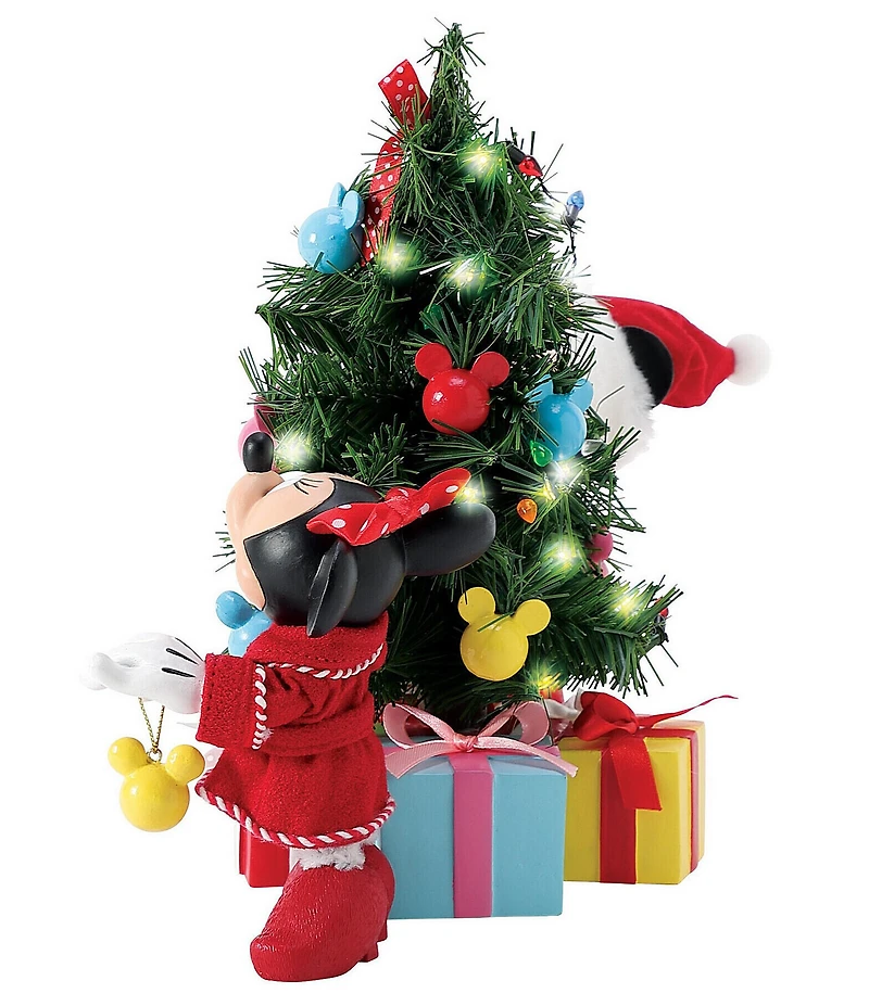 Department 56 Possible Dreams Battery Operated Lighted LED Mickey Mouse Decorations, 3 Piece Set
