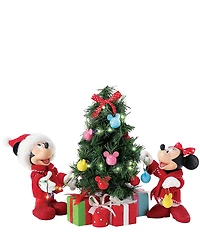 Department 56 Possible Dreams Battery Operated Lighted LED Mickey Mouse Decorations, 3 Piece Set