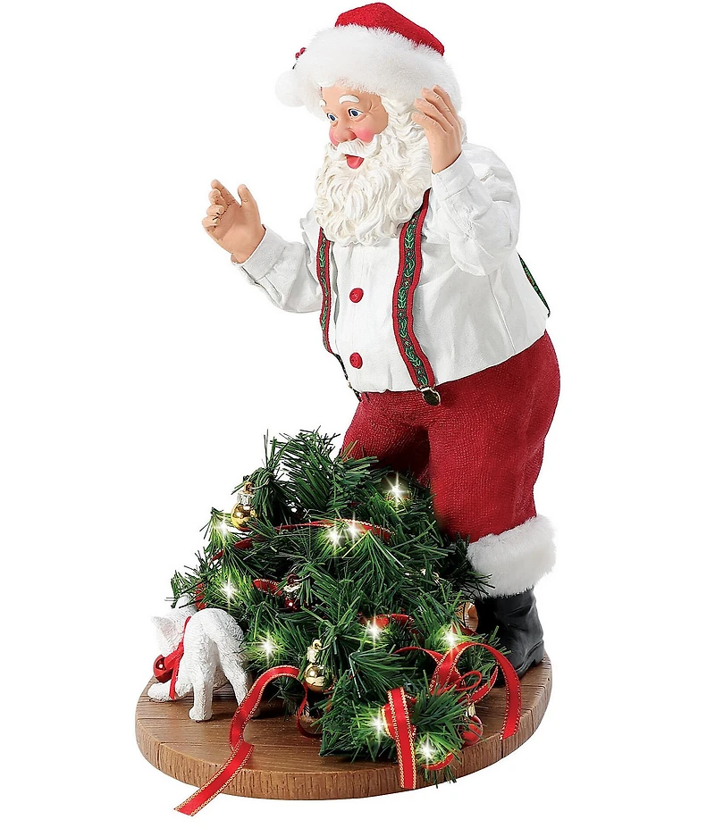 Department 56 Possible Dreams Battery Operated Santa & His Pets Collection Mischief Light-Up Figurine