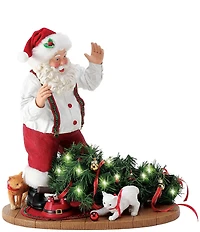 Department 56 Possible Dreams Battery Operated Santa & His Pets Collection Mischief Light-Up Figurine