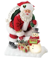 Department 56 Possible Dreams Christmas Traditions Collection Battery Operated Santa Please Stop Here Light Up Figurine