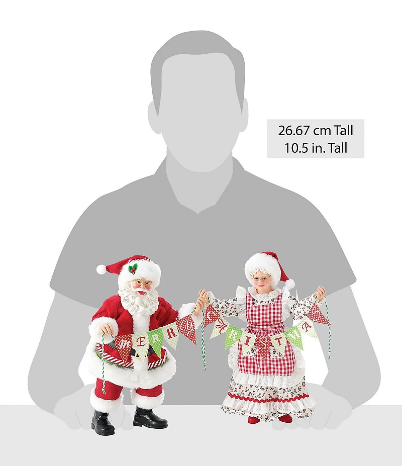 Department 56 Possible Dreams Christmas Traditions Collection Santa and Mrs. Claus Better Together 2-Piece Figurine Set