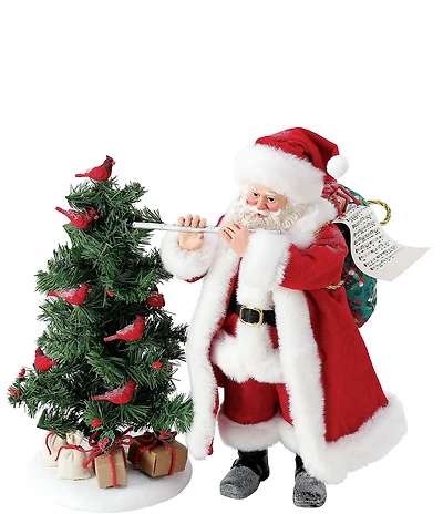 Department 56 Possible Dreams Christmas Traditions Collection Santa Eleven Pipers 2-Piece Figurine Set