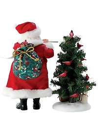 Department 56 Possible Dreams Christmas Traditions Collection Santa Eleven Pipers 2-Piece Figurine Set