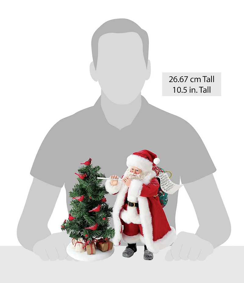 Department 56 Possible Dreams Christmas Traditions Collection Santa Eleven Pipers 2-Piece Figurine Set