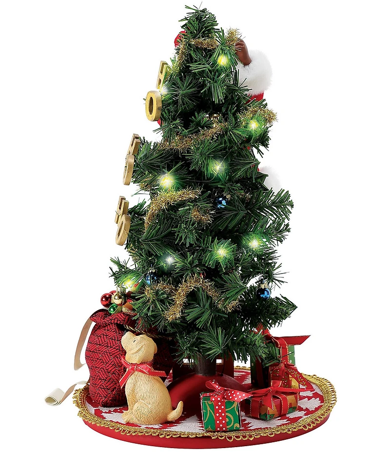 Department 56 Possible Dreams African American Santa Ho, Ho, Ho! Lit Tree Figurine