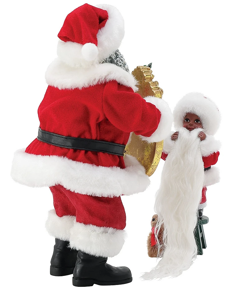Department 56 Possible Dreams Dillard's Exclusive African American Santa Seeing is Believing Figurine Set