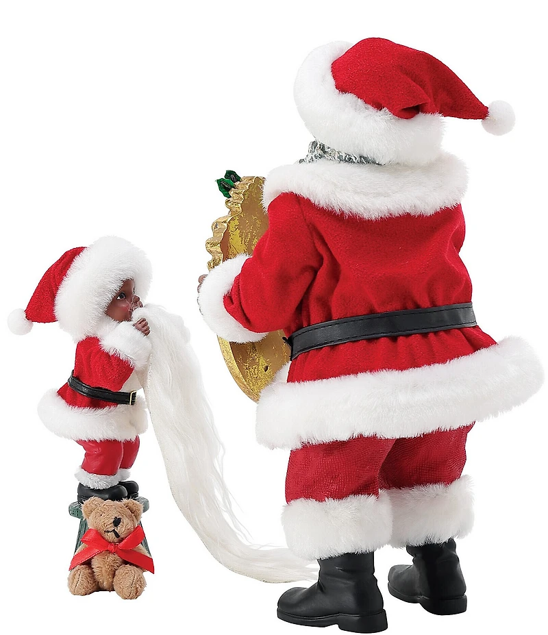 Department 56 Possible Dreams Dillard's Exclusive African American Santa Seeing is Believing Figurine Set