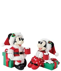 Department 56 Possible Dreams Disney Mickey Mouse Cocoa Break Figurine, Set of 2