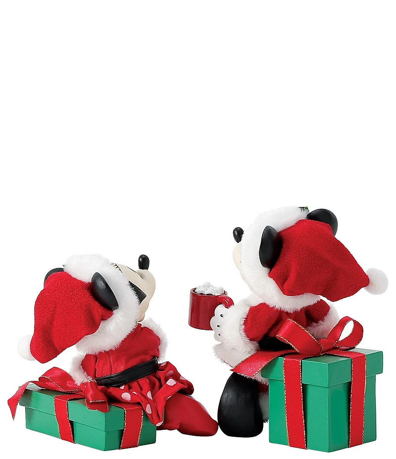 Department 56 Possible Dreams Disney Mickey Mouse Cocoa Break Figurine, Set of 2