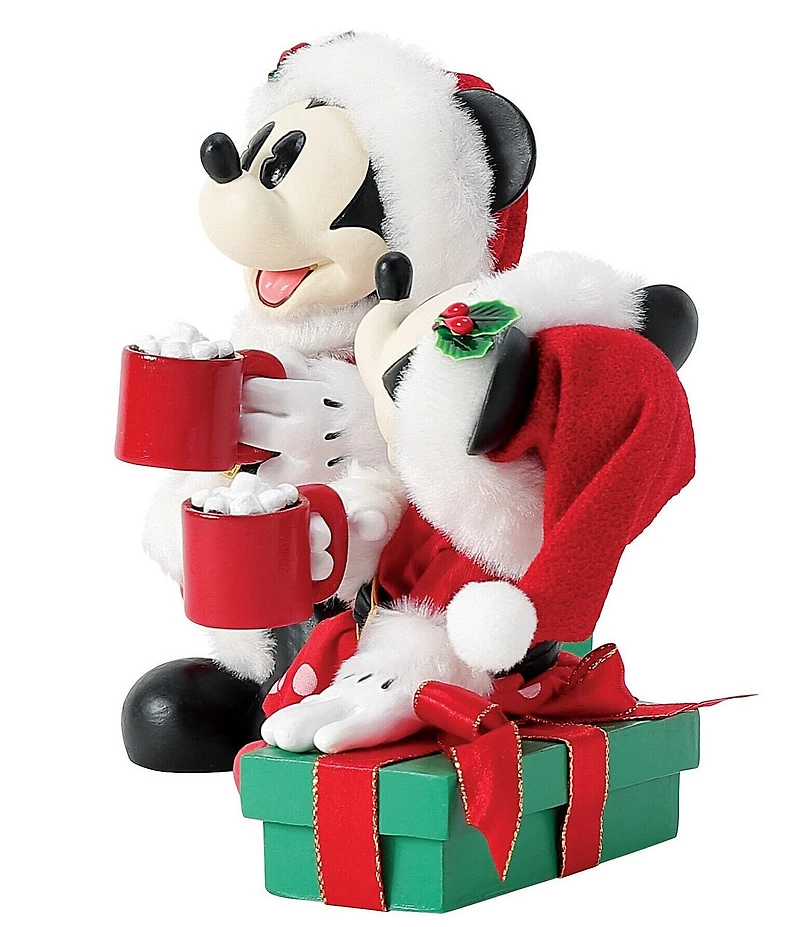 Department 56 Possible Dreams Disney Mickey Mouse Cocoa Break Figurine, Set of 2
