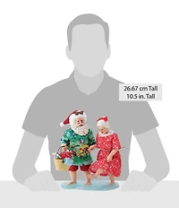 Department 56 Possible Dreams Mr. and Mrs. Claus A Walk On The Beach Figurine