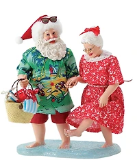 Department 56 Possible Dreams Mr. and Mrs. Claus A Walk On The Beach Figurine