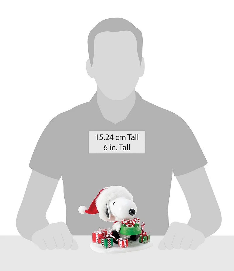 Department 56 Possible Dreams Peanuts Snoopy's Bowl of Treats Figurine