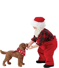 Department 56 Possible Dreams Santa & His Pets Collection Candy Cane Fetch 2-Piece Figurine Set