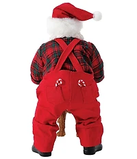 Department 56 Possible Dreams Santa & His Pets Collection Candy Cane Fetch 2-Piece Figurine Set