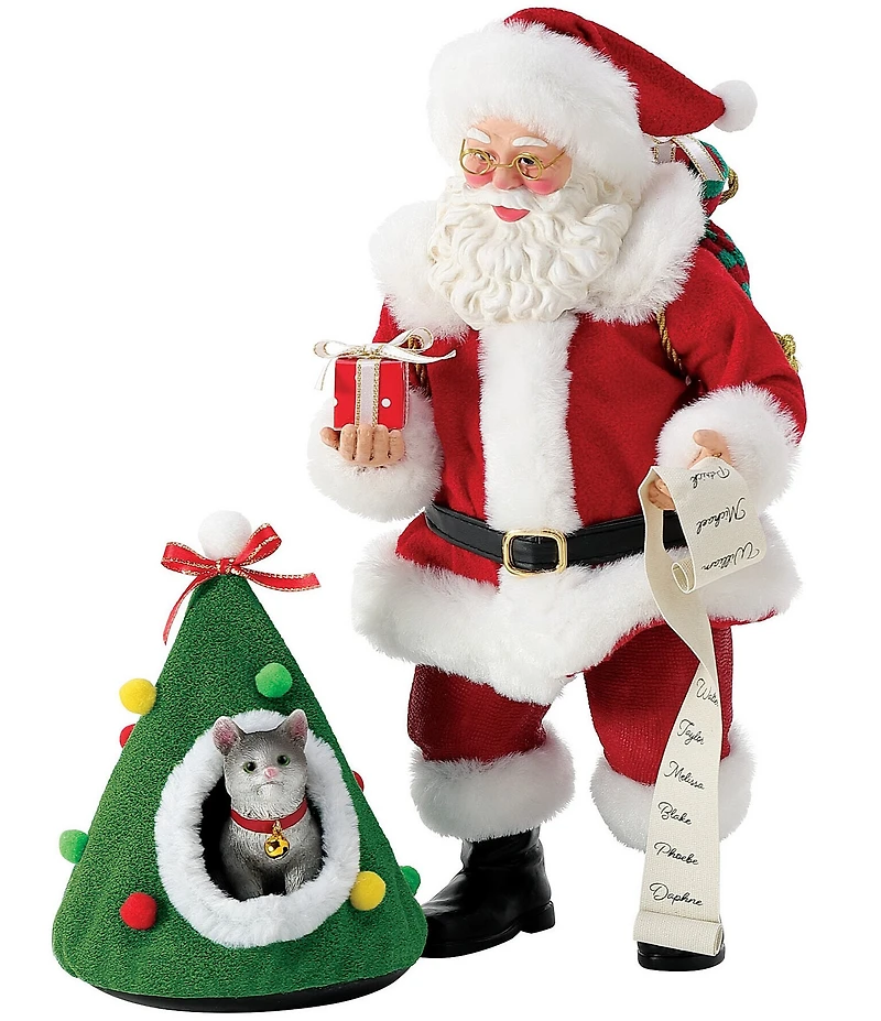 Department 56 Possible Dreams Santa & His Pets Collection Cat Tree-ts 2-Piece Figurine
