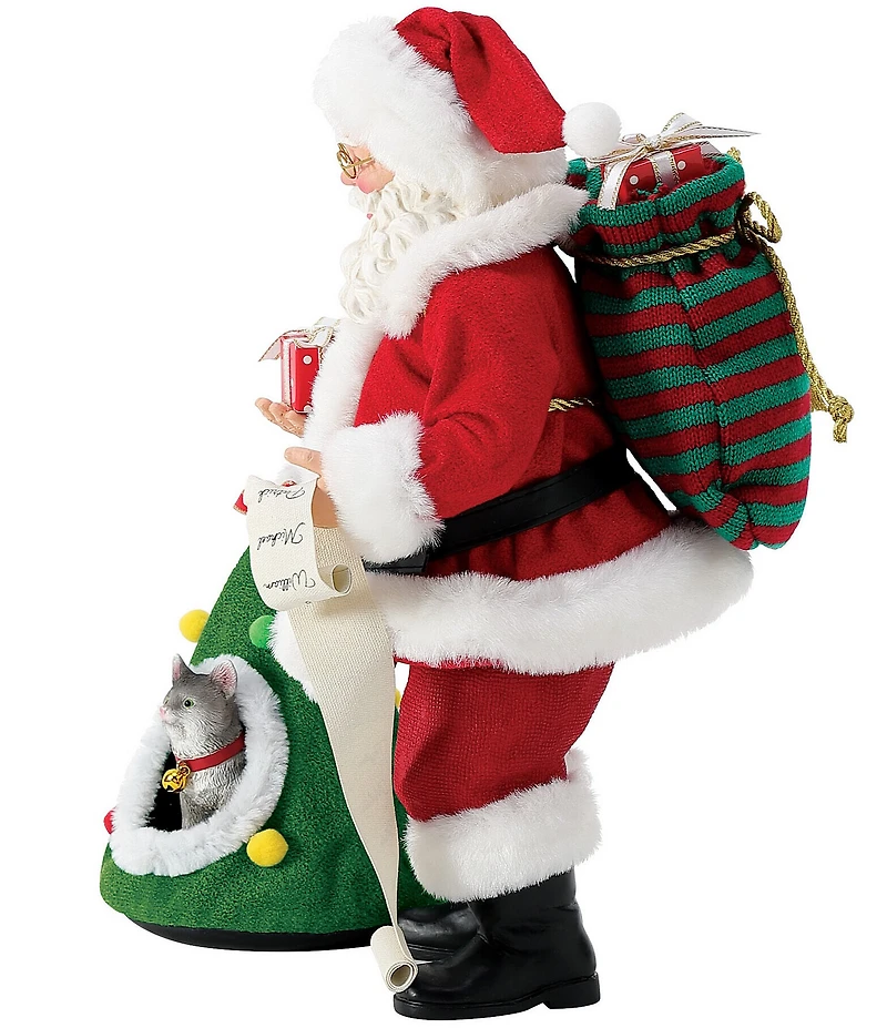 Department 56 Possible Dreams Santa & His Pets Collection Cat Tree-ts 2-Piece Figurine