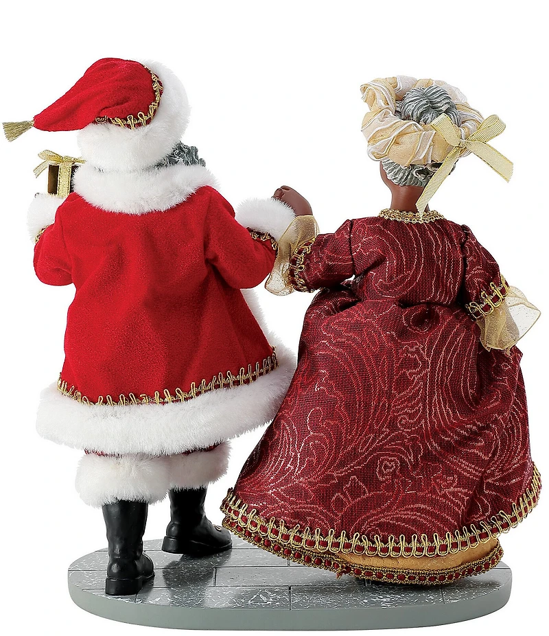 Department 56 Possible Dreams Sports & Leisure African American Santa and Mrs. Claus Dressed for the Christmas Ball Figurine