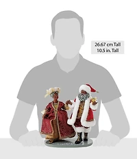 Department 56 Possible Dreams Sports & Leisure African American Santa and Mrs. Claus Dressed for the Christmas Ball Figurine