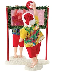 Department 56 Possible Dreams Sports & Leisure Collection Santa and Mrs. Claus Volleyball Can You Dig It? 3-Piece Figurine