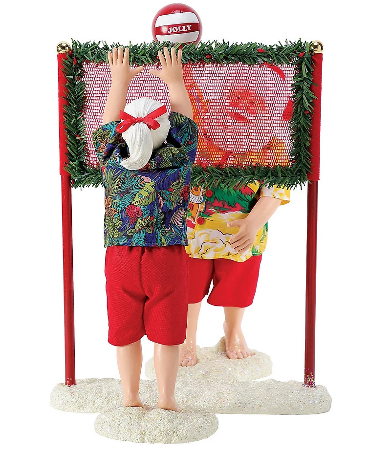 Department 56 Possible Dreams Sports & Leisure Collection Santa and Mrs. Claus Volleyball Can You Dig It? 3-Piece Figurine