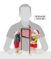 Department 56 Possible Dreams Sports & Leisure Collection Santa and Mrs. Claus Volleyball Can You Dig It? 3-Piece Figurine