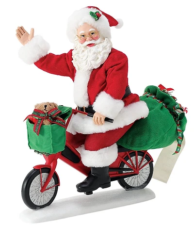 Department 56 Possible Dreams Sports & Leisure Collection Santa Biking Enjoying the Ride Figurine