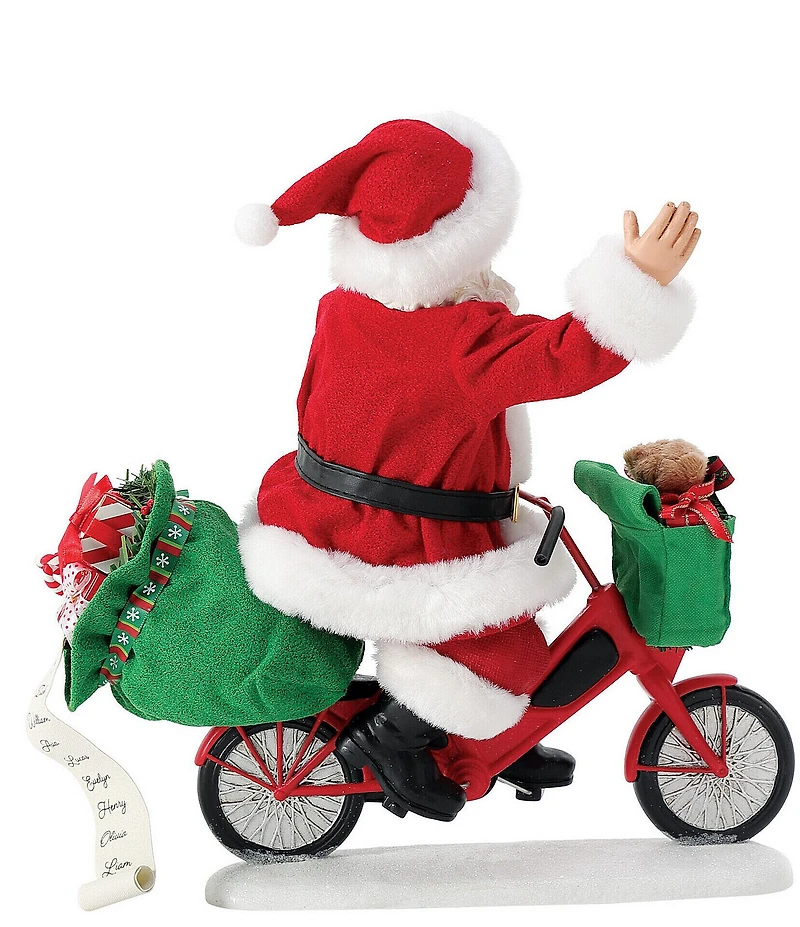 Department 56 Possible Dreams Sports & Leisure Collection Santa Biking Enjoying the Ride Figurine