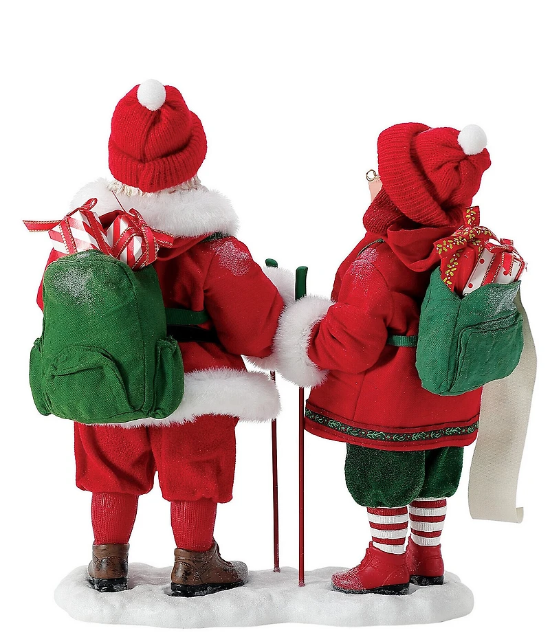 Department 56 Possible Dreams Sports & Leisure Santa and Mrs. Claus Good Times Hiking Figurine