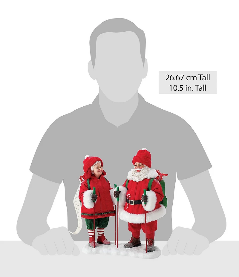 Department 56 Possible Dreams Sports & Leisure Santa and Mrs. Claus Good Times Hiking Figurine