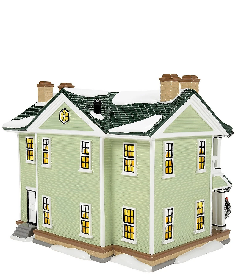 Department 56 Snow Village Enduring Willow Senior Center Lit Building, Set of 2