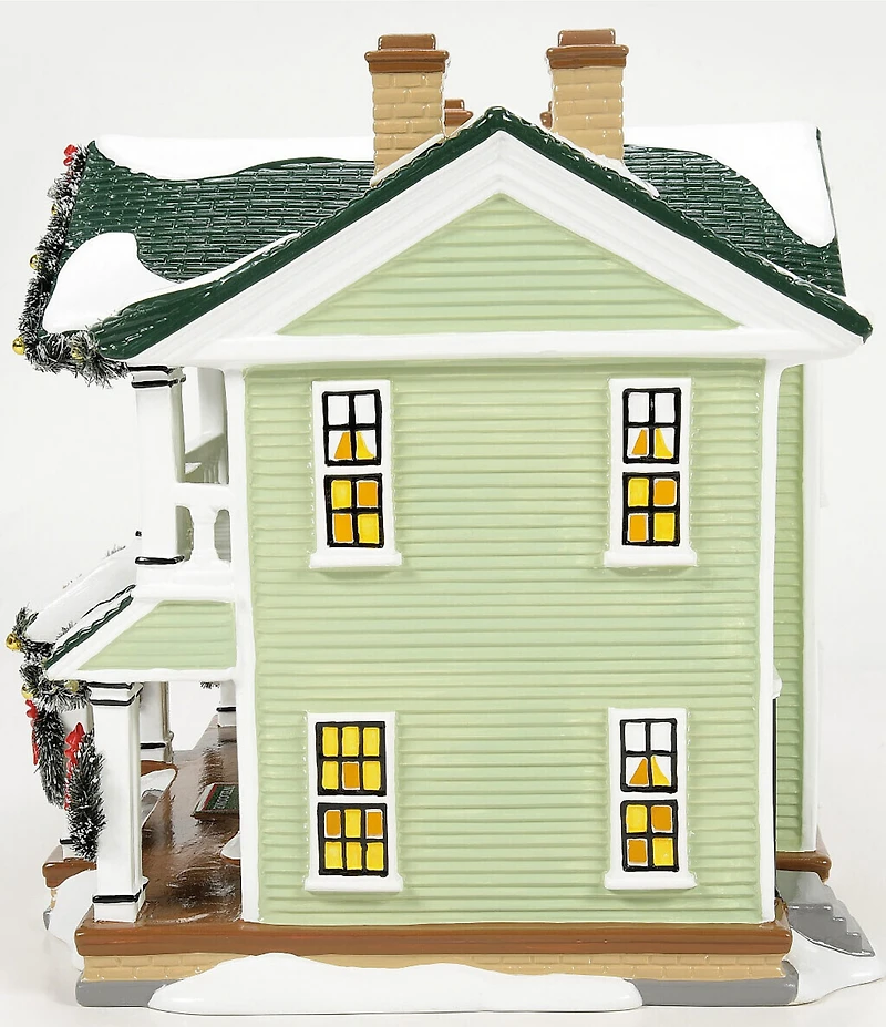Department 56 Snow Village Enduring Willow Senior Center Lit Building, Set of 2