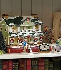 Department 56 Snow Village Enduring Willow Senior Center Lit Building, Set of 2