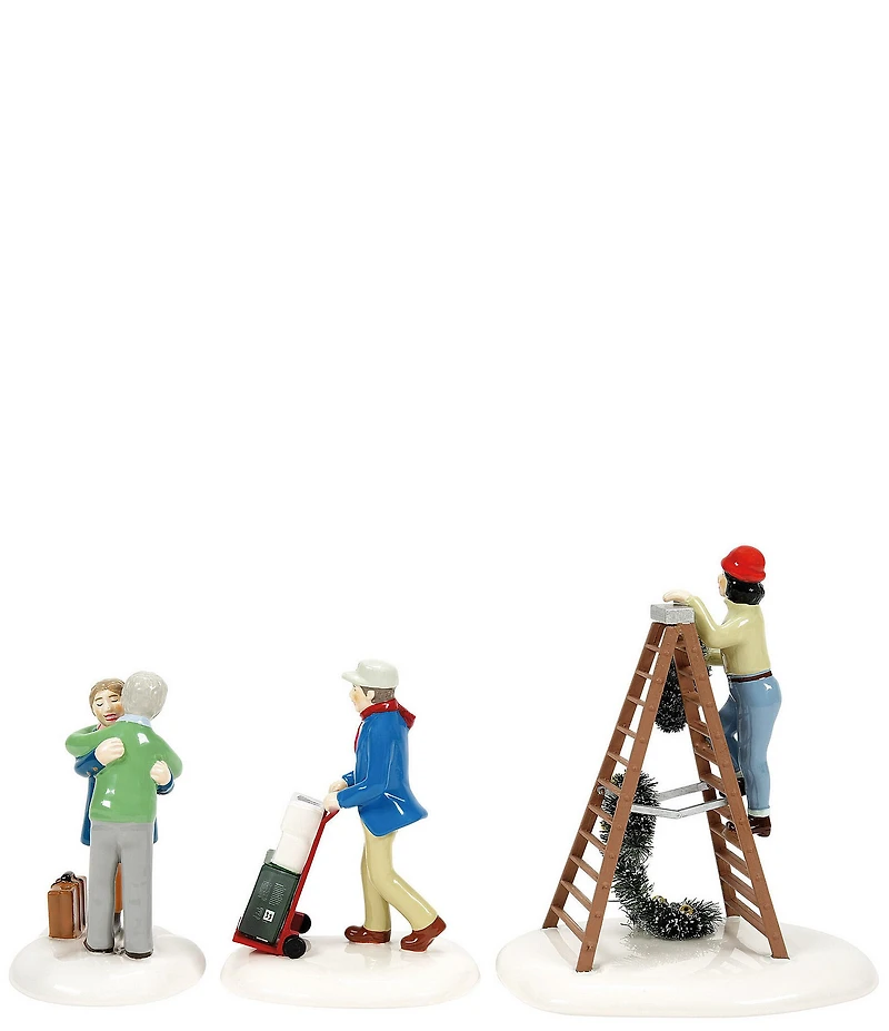 Department 56 Snow Village Friends & Neighbors Figures Set of 3