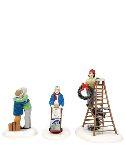 Department 56 Snow Village Friends & Neighbors Figures Set of 3