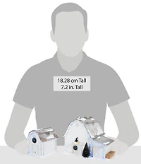 Department 56 Snow Village Graceland Stables, Set of 2