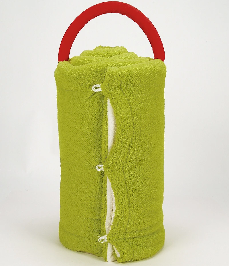 Department 56 Snowpinions Angry Santa Grinch Snow Throw Holiday Fleece Blanket