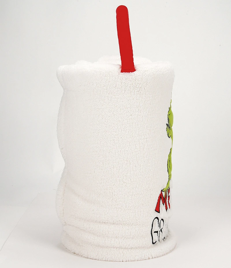 Department 56 Snowpinions Merry Grinchmas Holiday Fleece Throw