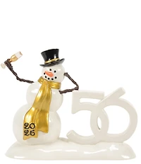 Department 56 Village 50th Anniversary Limited Edition Collection Lucky The Snowman 2026 Dated Figurine