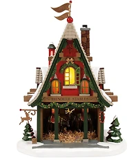 Department 56 Village 50th Anniversary Limited Edition Collection Reindeer Acres Stable Collectible Figurine