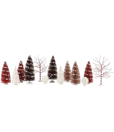 Department 56 Village Accessories Mochamint Landscape Tree Figurines, Set of 13